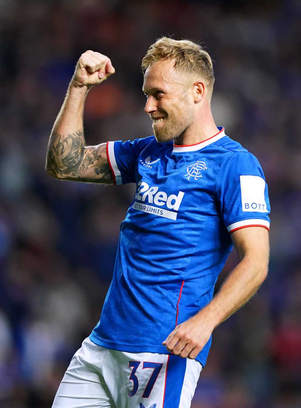 Rangers’ Scott Arfield scores double against Queen of the South (Andrew Milligan/PA)