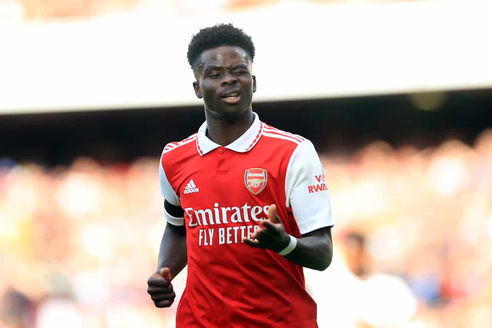 Bukayo Saka is confident of signing a new contract at Arsenal (Bradley Collyer/PA)