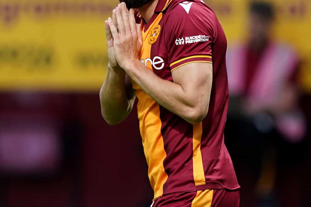 Motherwell’s Kevin van Veen scored a hat-trick against Inverness (Andew Milligan/PA)