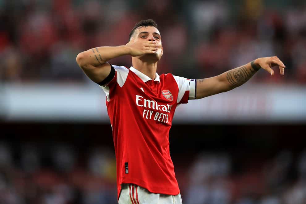 Granit Xhaka has been in fine form as Arsenal continue their winning start to the Premier League season. (Bradley Collyer/PA)