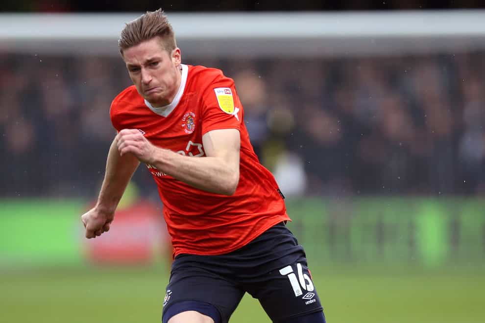 Luton defender Reece Burke is being monitored after suffering a head injury (Nigel French/PA)