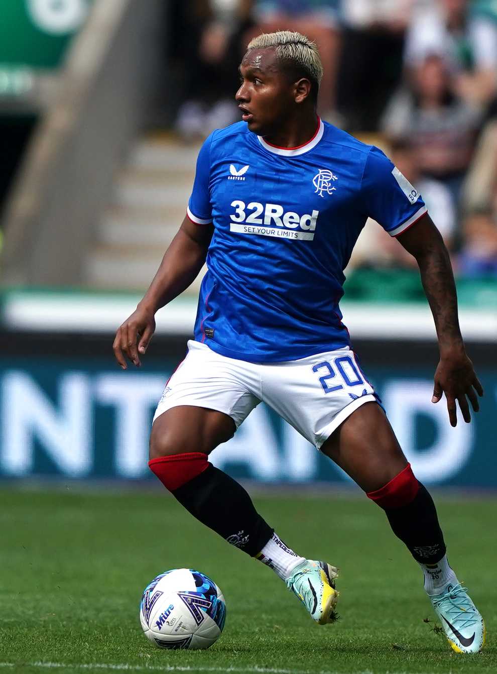 Alfredo Morelos returns to the Rangers squad for the Old Firm clash (Andrew Milligan/PA)
