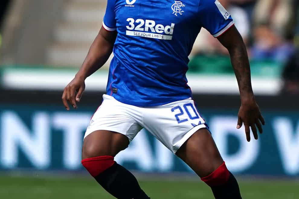 Alfredo Morelos returns to the Rangers squad for the Old Firm clash (Andrew Milligan/PA)
