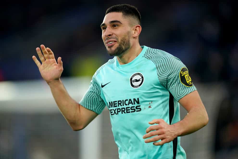 Neal Maupay is set for a belated Everton debut against Liverpool in the Merseyside derby (Mike Egerton/PA)