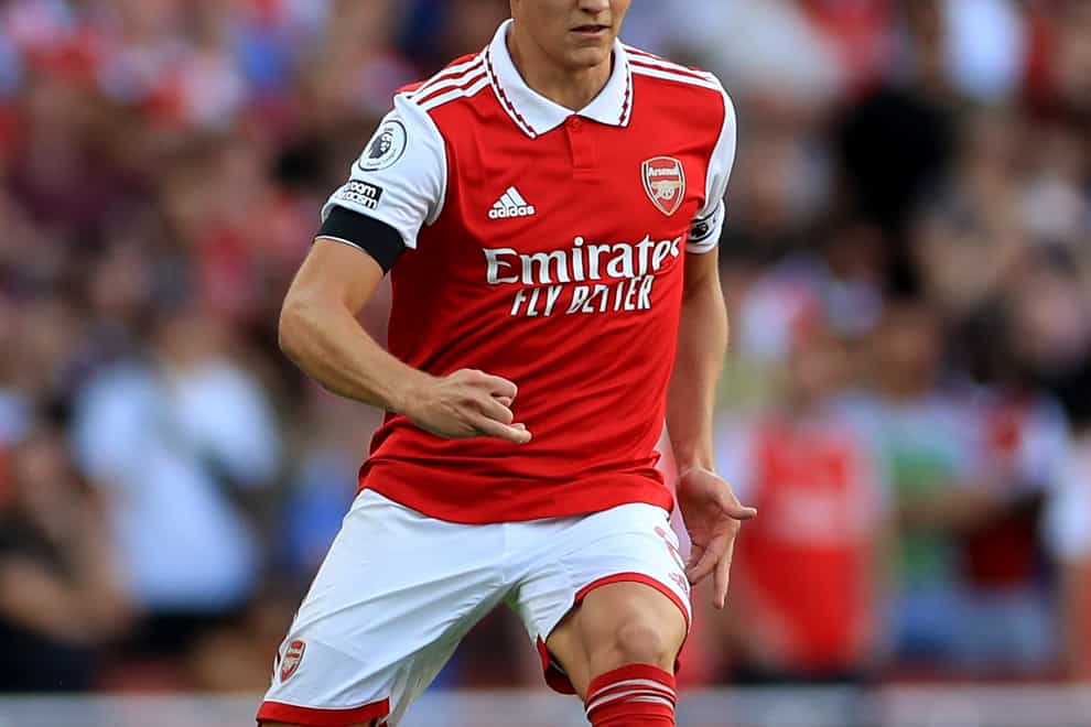 Mikel Arteta hailed Arsenal captain Martin Odegaard as a model professional (Bradley Collyer/PA)
