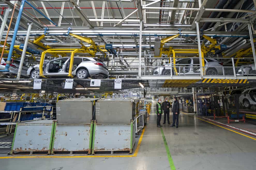 Generic stock pictures of the Astra assembly line at Vauxhall’s plant in Ellesmere Port, Cheshire (Peter Byrne/PA)