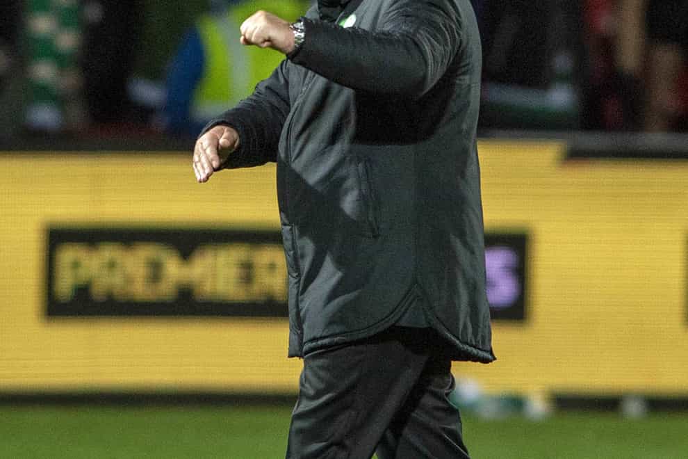 Ange Postecoglou is happy with Celtic’s form after the win over Rangers (Trevor Martin/PA)