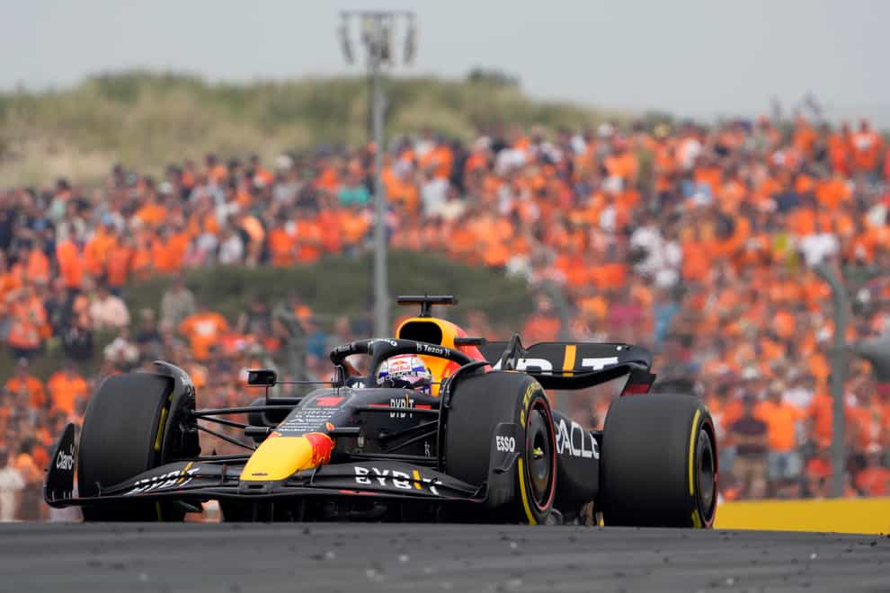 Max Verstappen claimed his fourth win in succession at the Dutch Grand Prix (Peter Dejong/AP)
