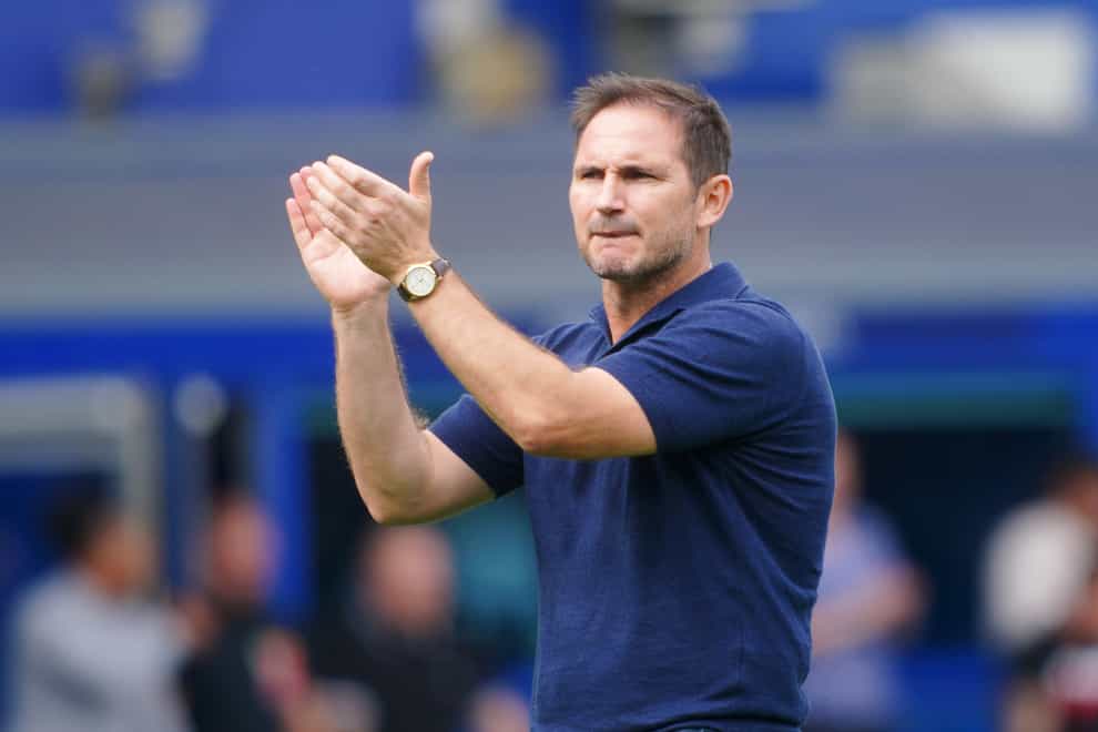 Frank Lampard has been encouraged by Everton’s progress despite a lack of victories (Peter Byrne/PA)