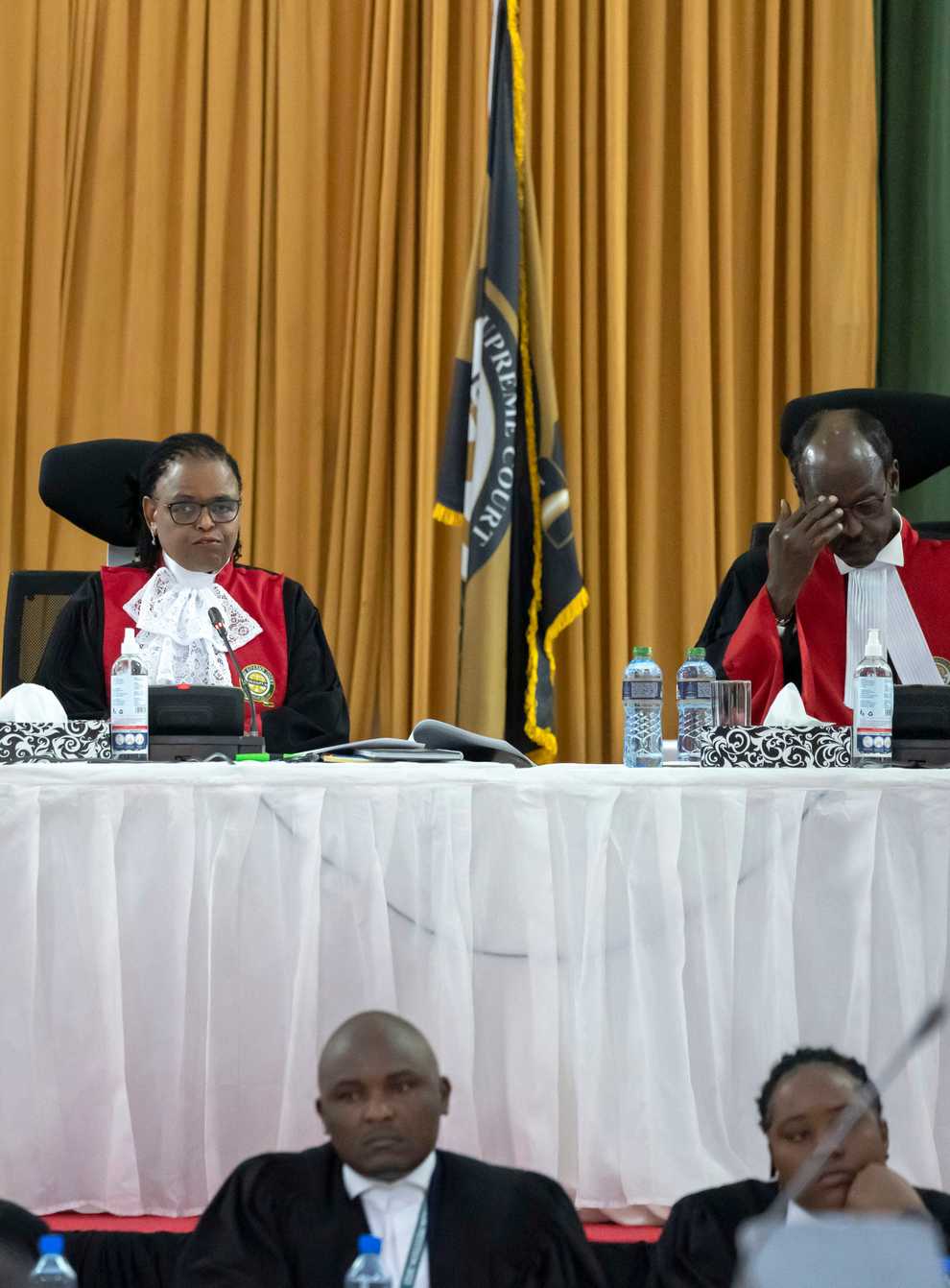 Kenya’s Supreme Court judges (Ben Curtis/AP)
