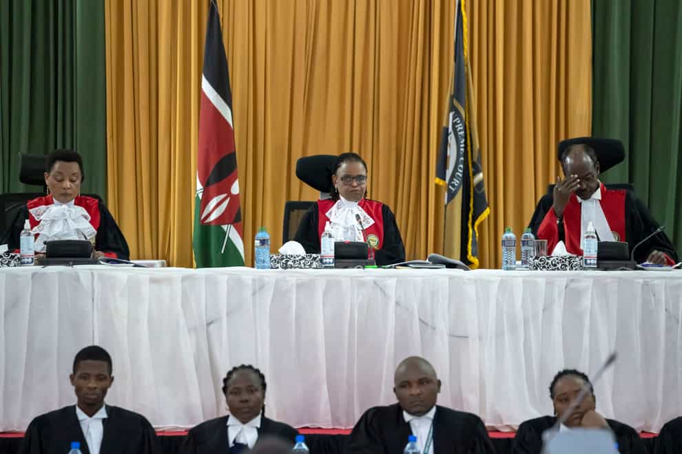 Kenya’s Supreme Court judges (Ben Curtis/AP)