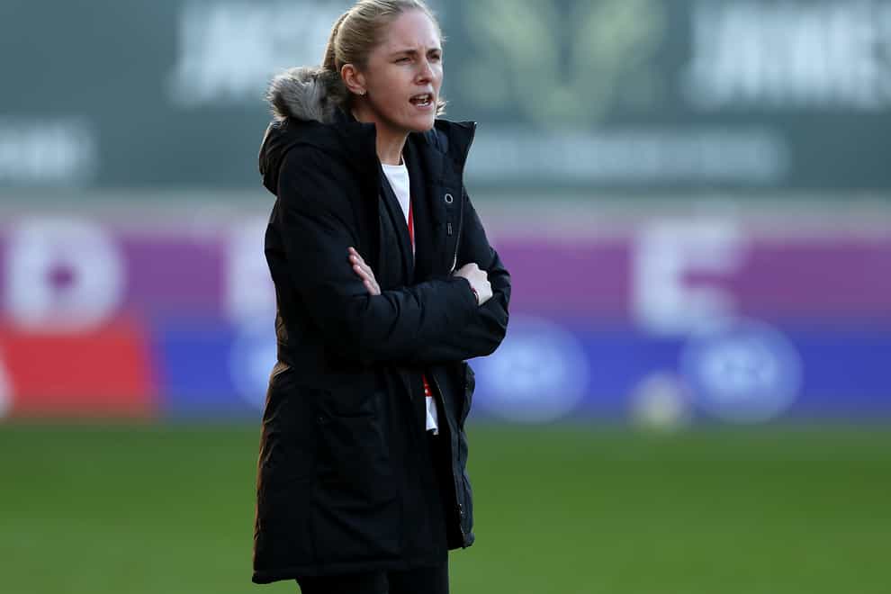 Head coach Gemma Grainger is on the verge of taking Wales to the World Cup play-offs (Bradley Collyer/PA)