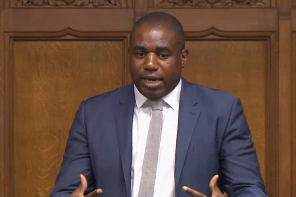 Labour’s MP for Tottenham, David Lammy, has called on the Government to scrap the Northern Ireland Protocol Bill (PA)