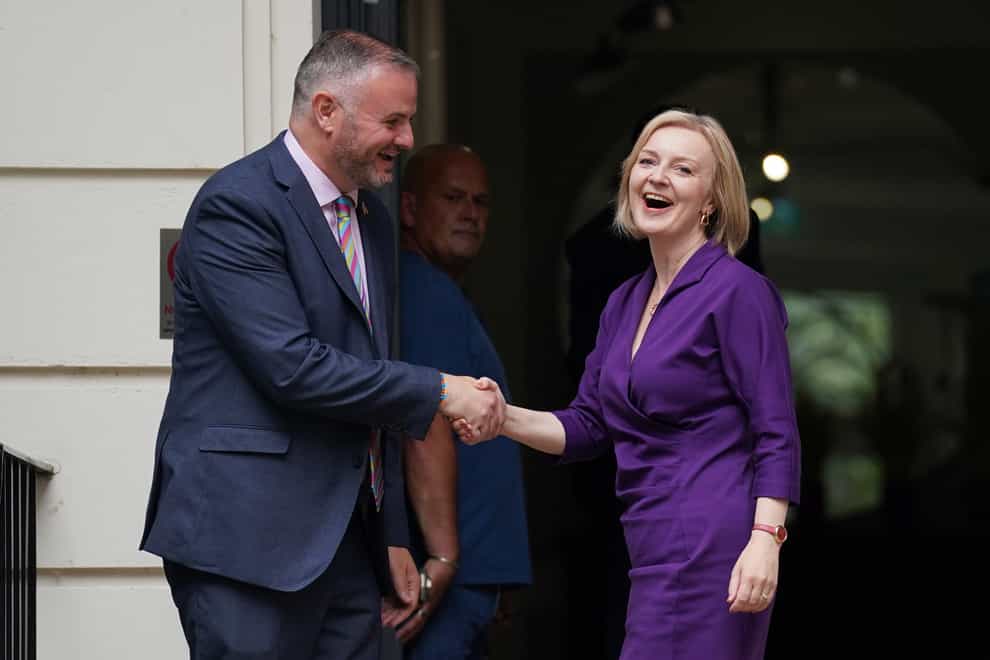 Liz Truss has been reported to have power dressed in ‘imperial’ purple (Kirsty O’Connor/PA)