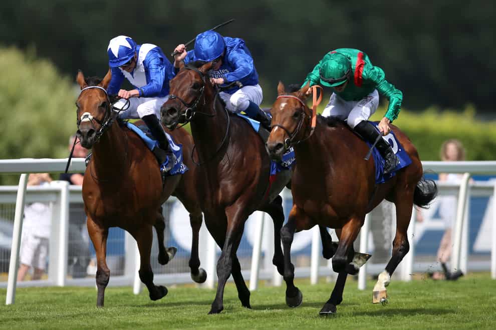 Vadeni (right) winning the Eclipse (Nigel French/PA)