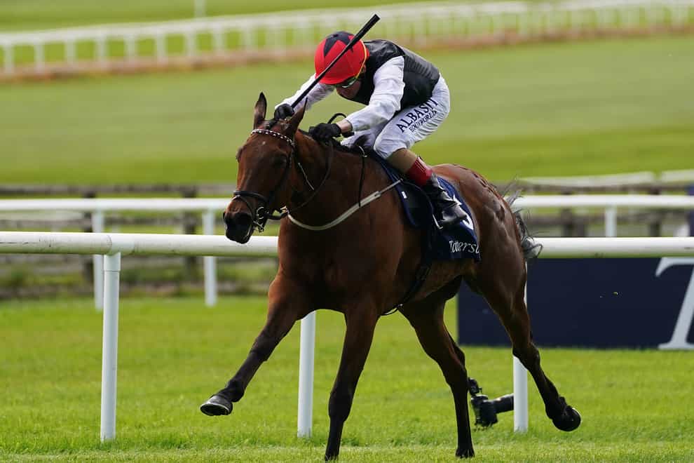 Homeless Songs ridden by Chris Hayes on the way to winning the Tattersalls Irish 1,000 Guineas (Group 1) during day three of the Tattersalls Irish Guineas Festival at Curragh racecourse in County Kildare, Ireland. Picture date: Sunday May 22, 2022.