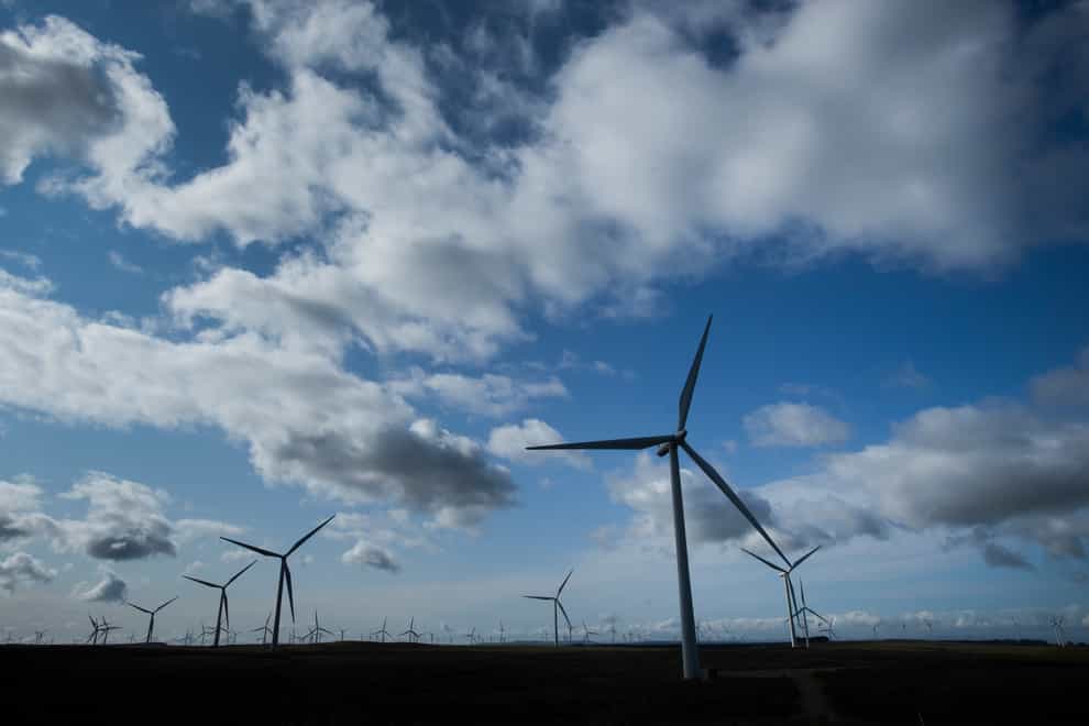A survey has revealed high levels of support for renewables including onshore wind – with even higher backing from Tory voters (Danny Lawson/PA)