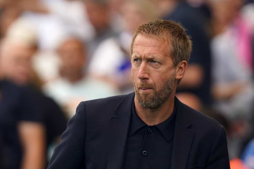Graham Potter, pictured, is the early favourite to replace Thomas Tuchel at Chelsea (Gareth Fuller/PA)
