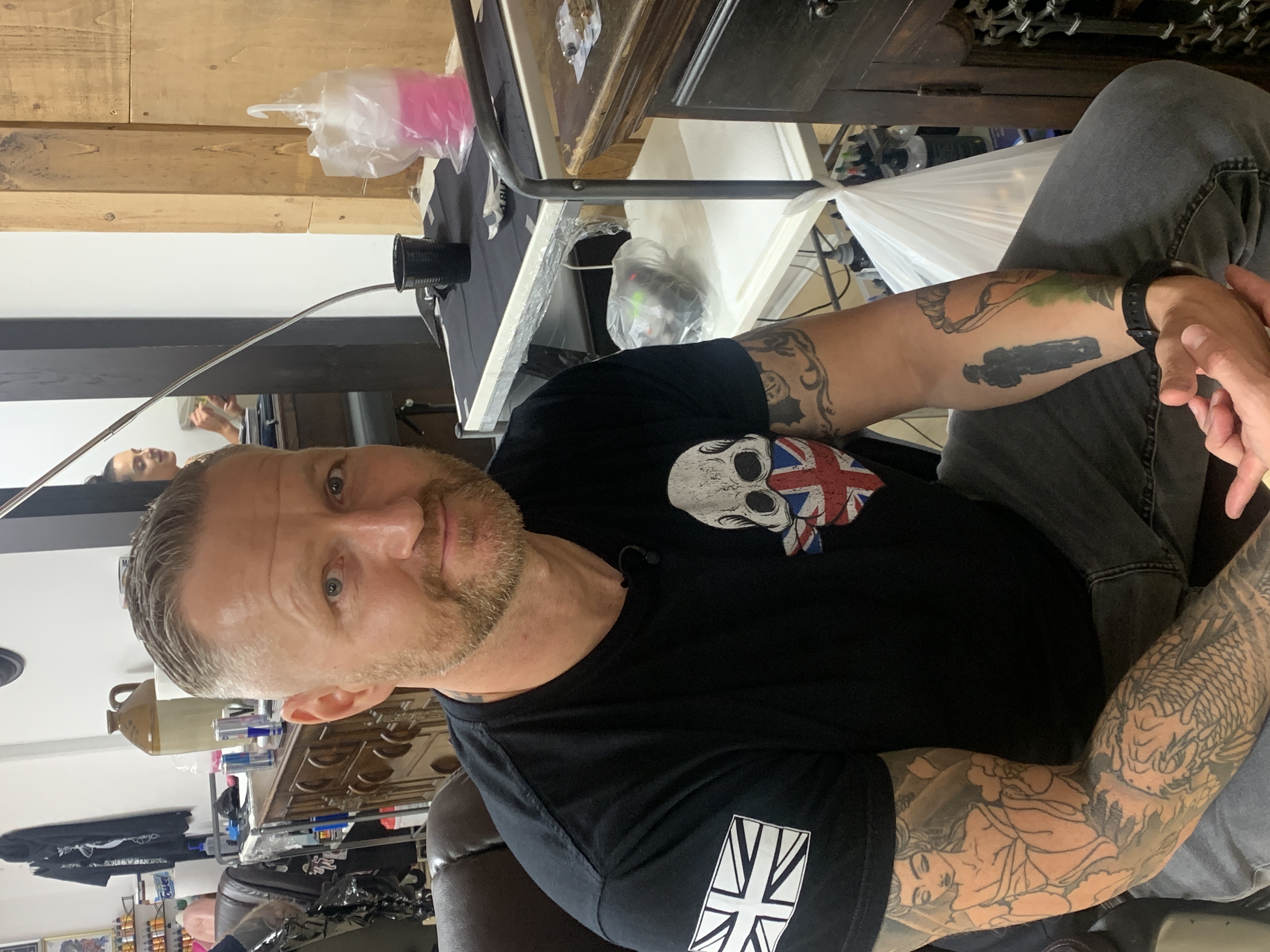 Tattoo artist Aaron Baillie (Help for Heroes/PA).