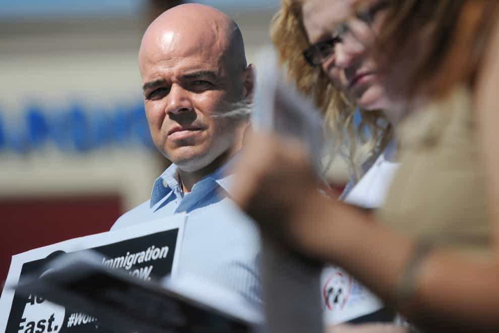 Democrat Robert Telles, Clark County’s public administrator, was taken into custody by a police Swat team on Wednesday – hours after investigators served a search warrant and confiscated vehicles (Erik Verduzco/Las Vegas Review-Journal/AP)