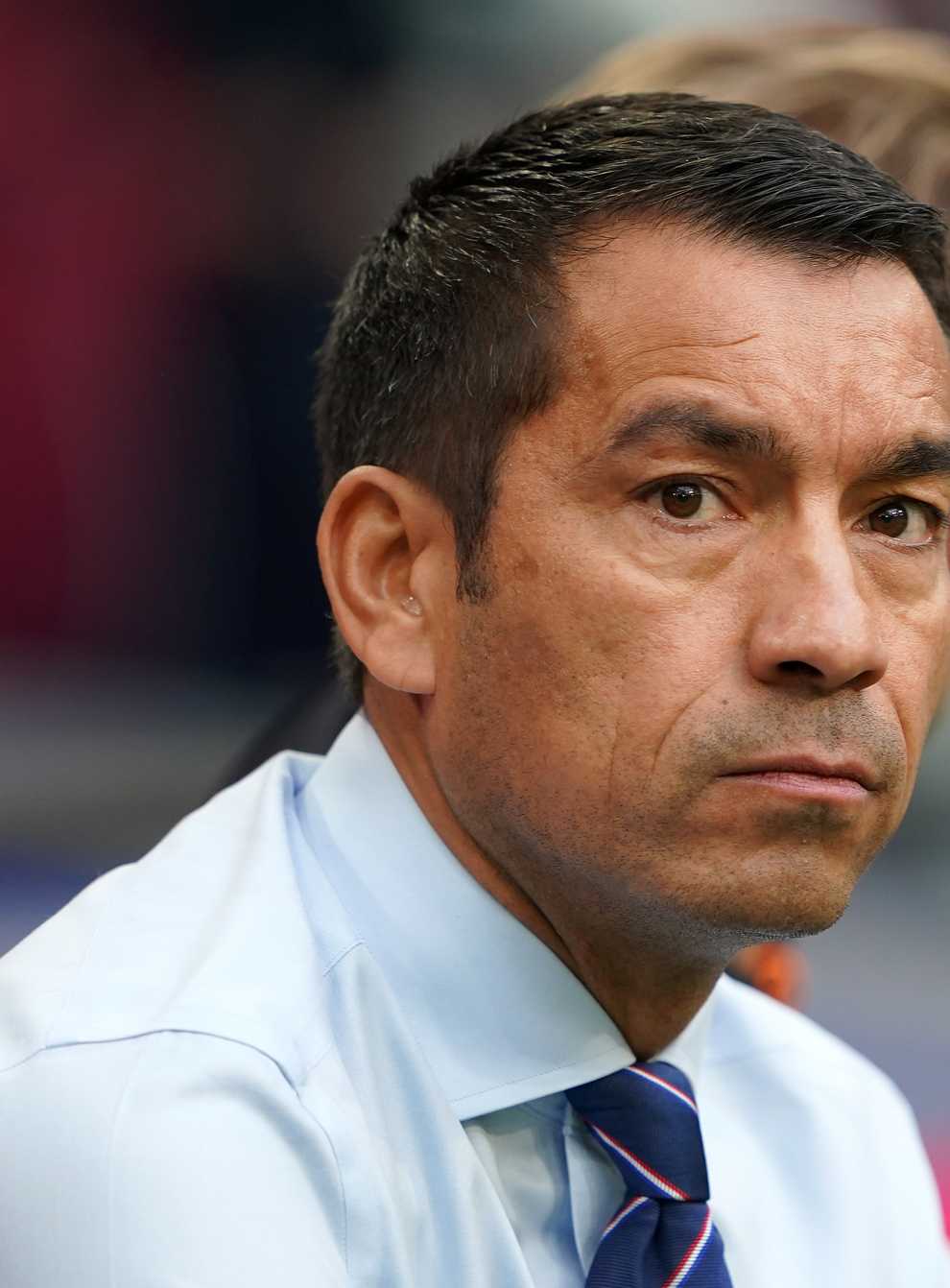 Rangers manager Giovanni van Bronckhorst saw his side beaten 4-0 by Ajax (Zac Goodwin/PA).