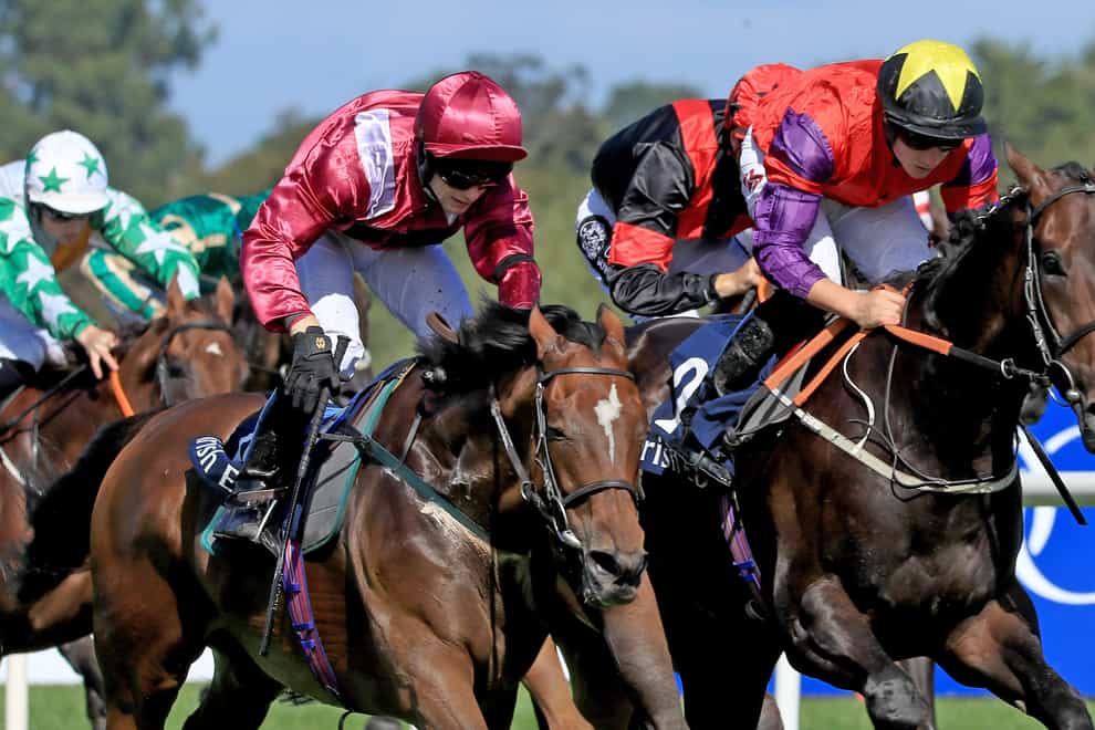 I’m a Gambler ridden by Tom Marquand (right) wins the� Irish Stallion Farms EBF� ‘Sovereign Path’ Handicap during day one of the Longines Irish Champions Weekend at Leopardstown Racecourse in Dublin, Ireland. Picture date: Saturday September 10, 2022.