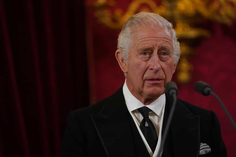 King Charles III during the Accession Council at St James’s Palace (PA)