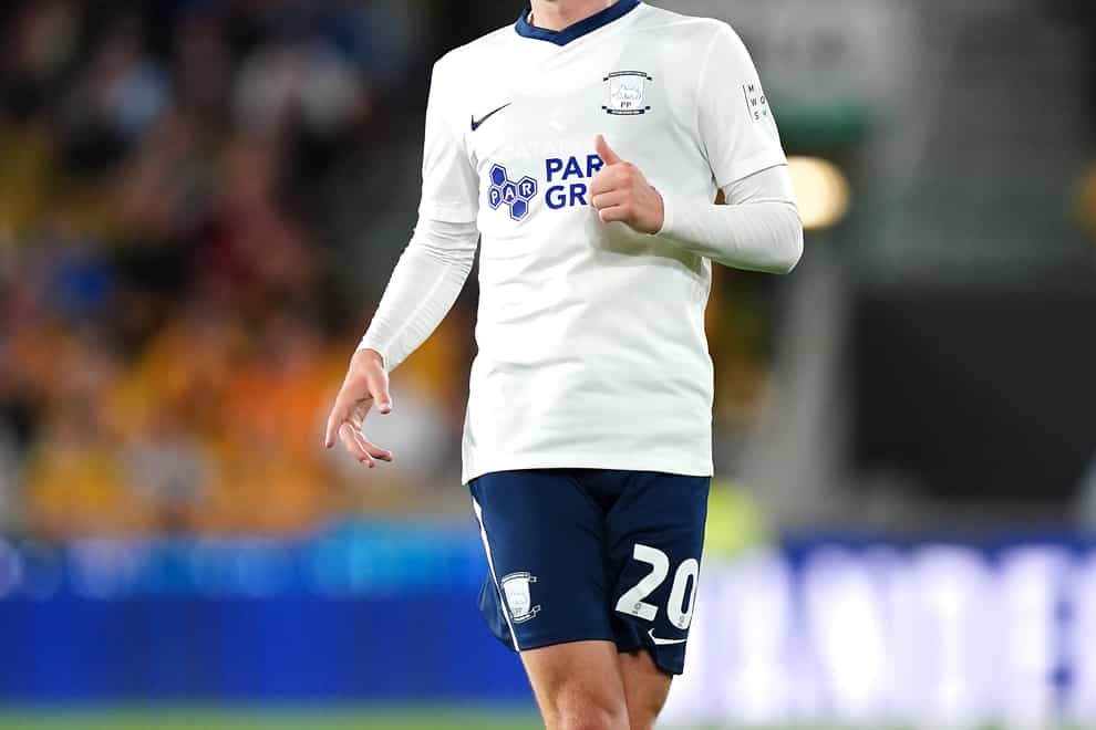 Preston’s Ben Woodburn is out with an ankle injury (David Davies/PA).
