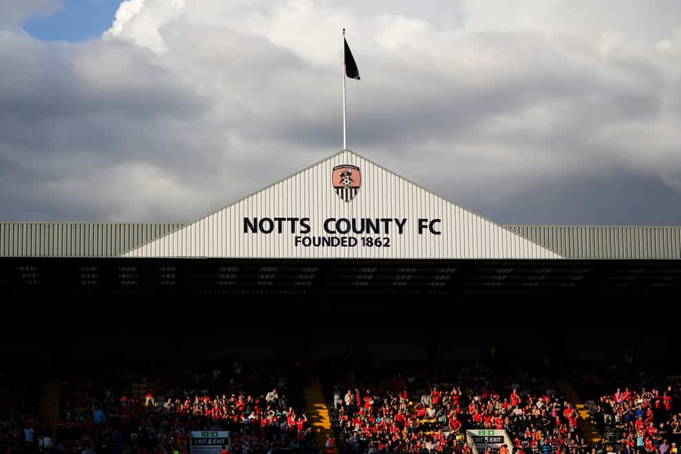 Notts County were victorious at Meadow Lane (Zac Goodwin/PA)