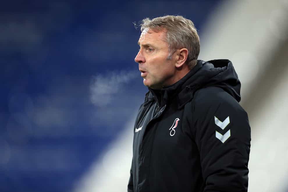 Paul Simpson’s side drew at Mansfield (Mike Egerton/PA)