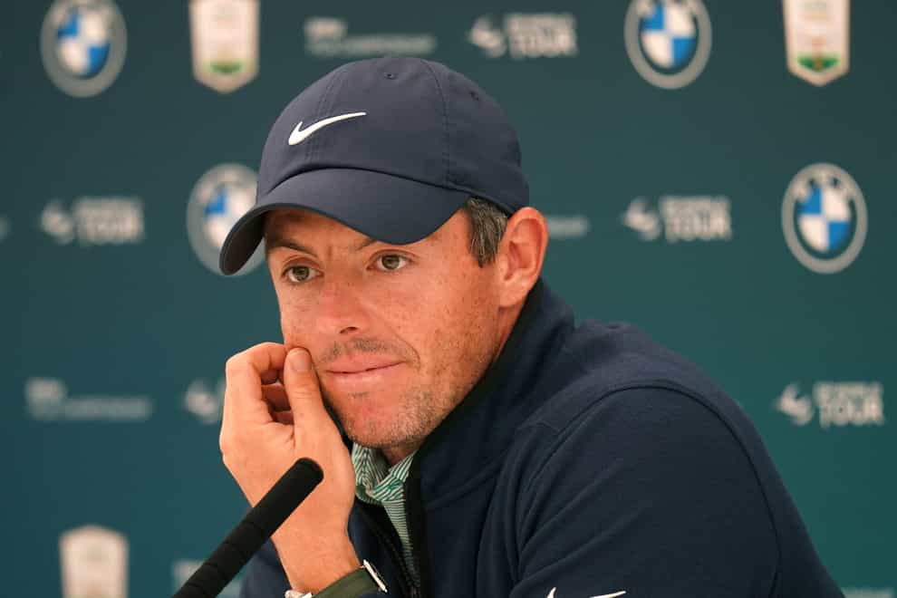Rory McIlroy had extra motivation to win the BMW PGA Championship due to the presence of LIV Golf players (Adam Davy/PA)