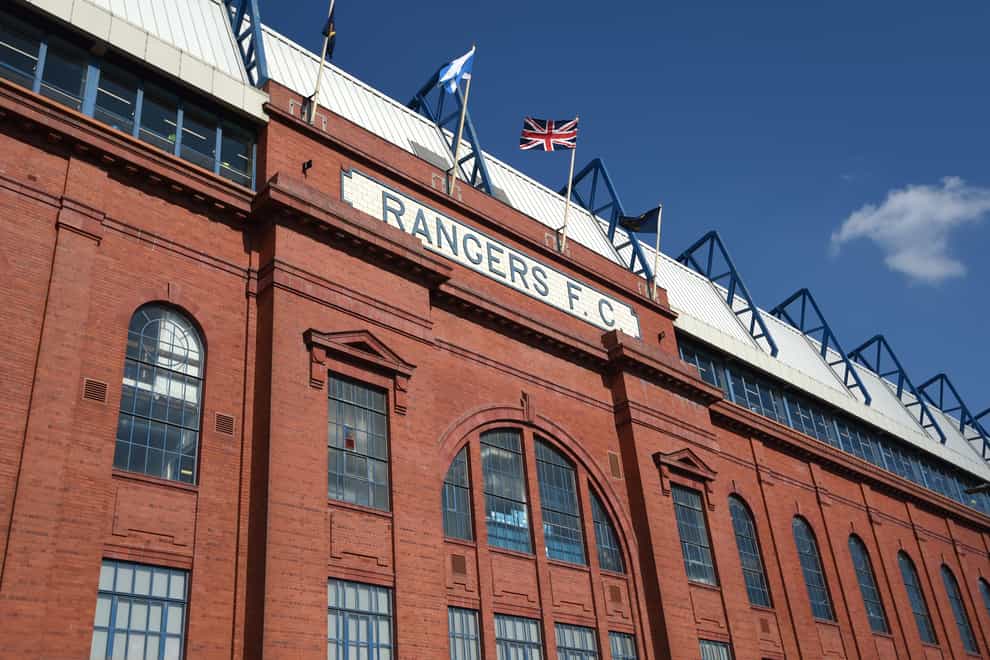 Rangers are set to defy UEFA and play the national anthem at their Champions League match at home to Napoli (Neil Hanna/PA)