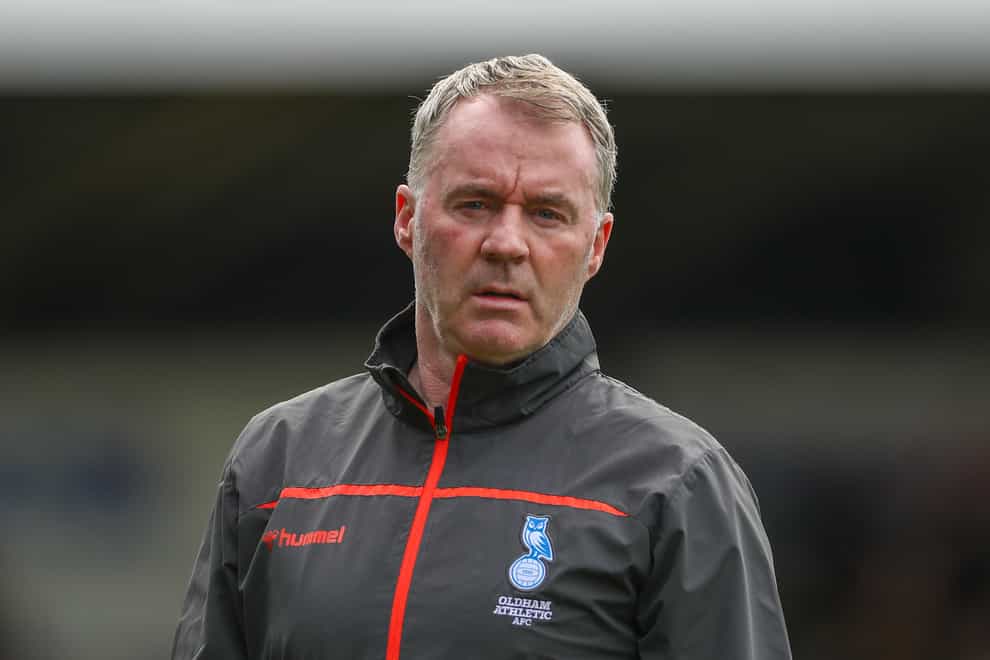 John Sheridan is set to step down from his role as head coach (Bradley Collyer/PA)