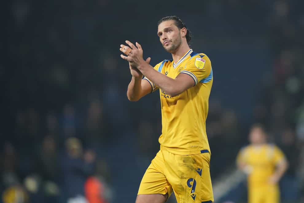 Former England striker Andy Carroll has returned to Reading for a second spell (Tim Goode/PA)
