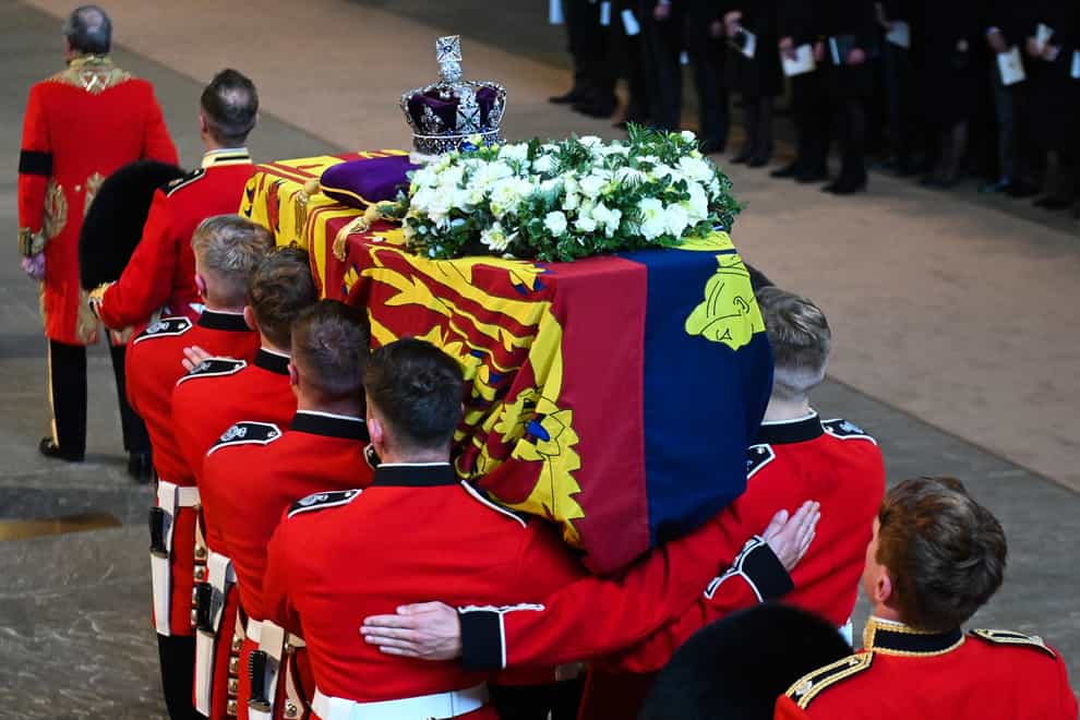 The Queen’s funeral will take place on Monday (Oli Scarff/PA)