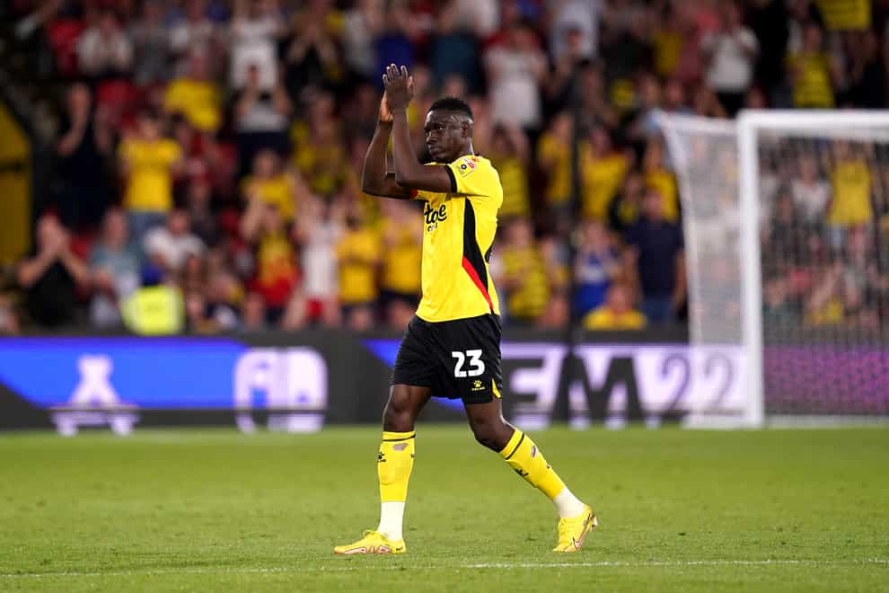 Ismaila Sarr could miss out on Watford’s clash with Sunderland (John Walton/PA)