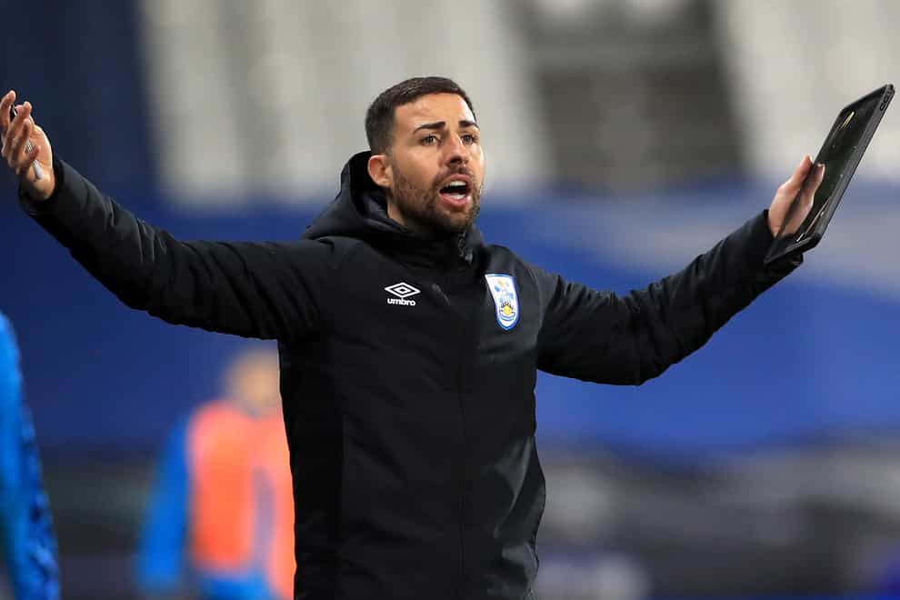 Huddersfield assistant coach Narcis Pelach, pictured, and Paul Harsley will take charge for the home game against Cardiff (Mike Egerton/PA)