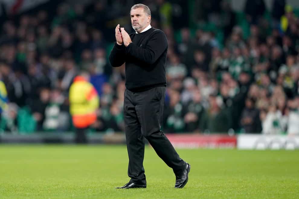 Ange Postecoglou had a message for Celtic supporters (Andrew Milligan/PA)
