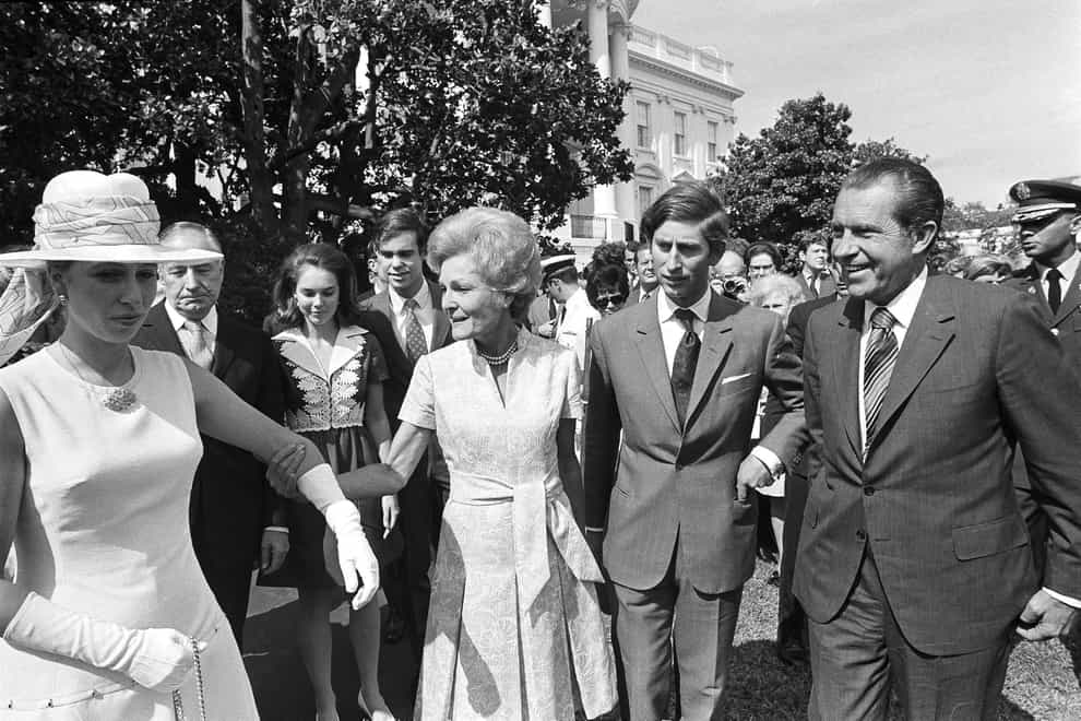 Richard and Pat Nixon with Anne and Charles (AP)
