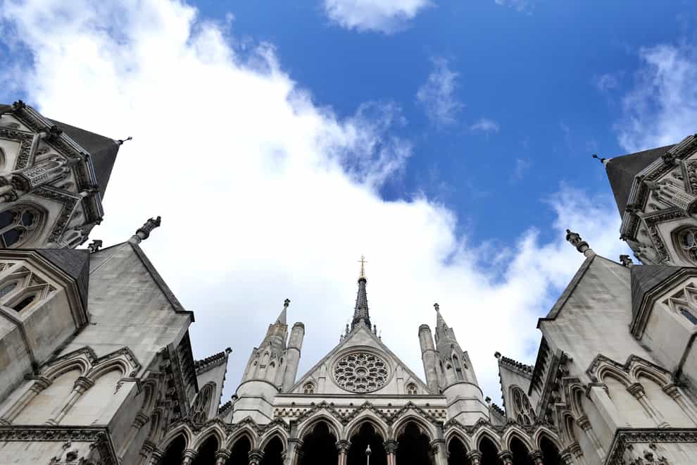 The Royal Courts of Justice in central London (PA)