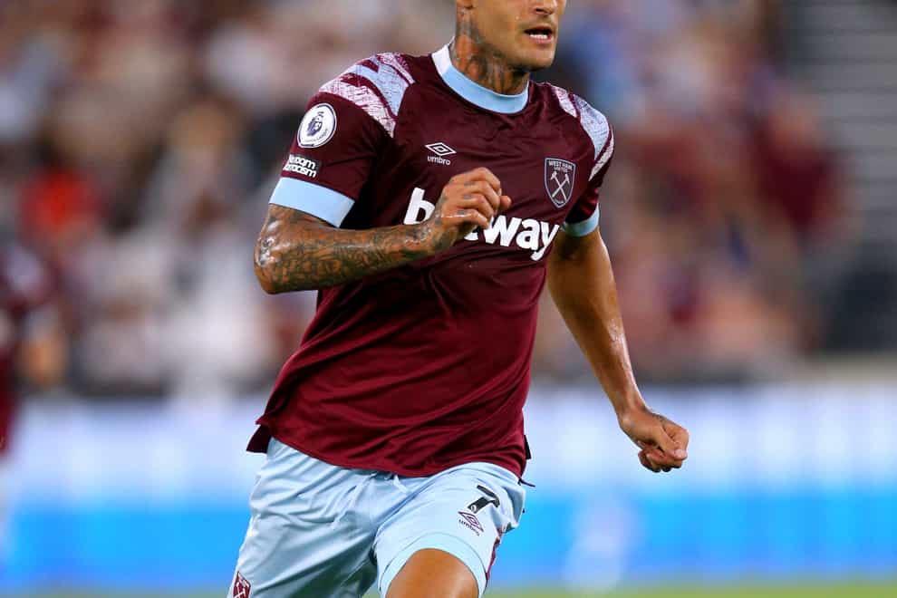 Gianluca Scamacca has scored three goals in the Europa Conference League since joining West Ham (Nigel French/PA)