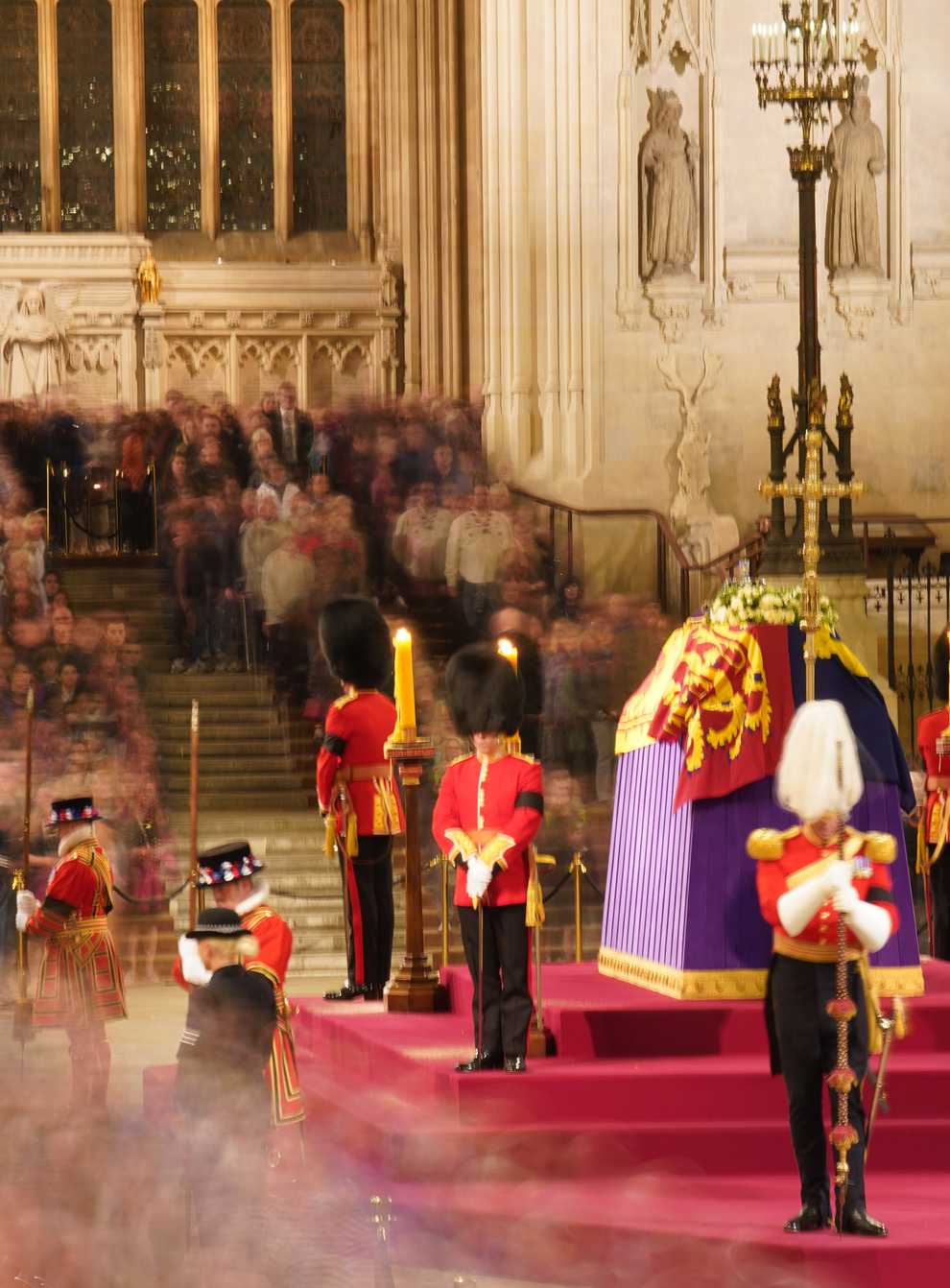 Man arrested for approaching the Queen’s coffin in Westminster Hall (James Manning/PA)