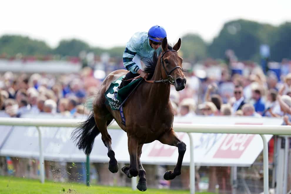 Quickthorn ridden by Tom Marquand on their way to winning the Weatherbys Hamilton Lonsdale Cup Stakes during day three of the Ebor Festival at York Racecourse. Picture date: Friday August 19, 2022.