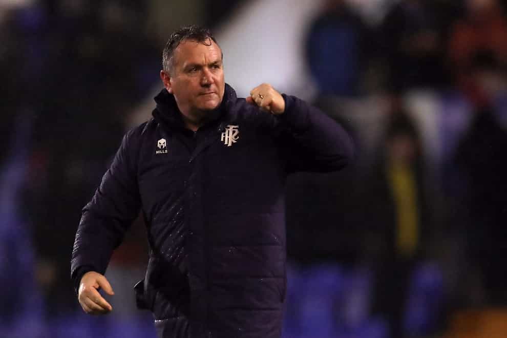 Boss Micky Mellon lauded a ‘real team performance’ as Tranmere stunned Salford (Simon Marper/PA)