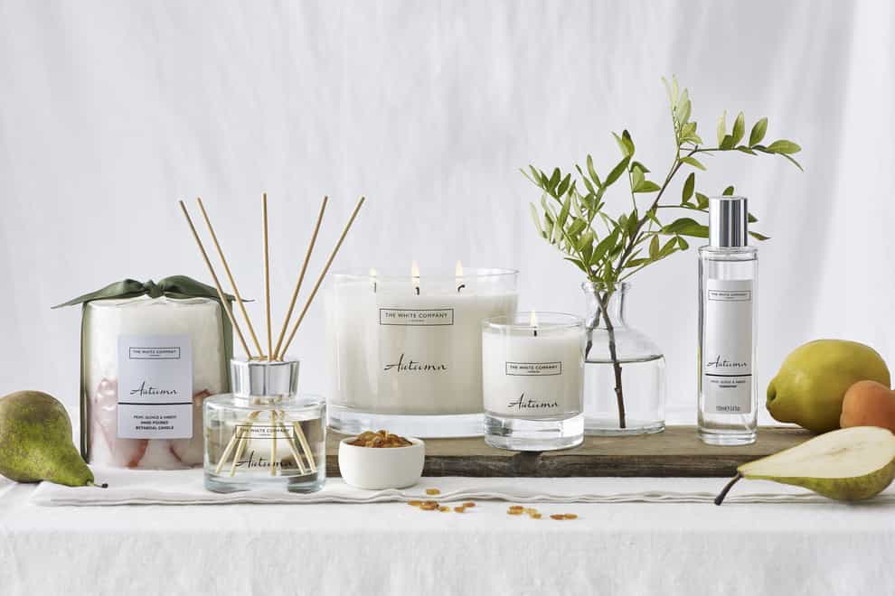 Autumnal scents might include cinnamon or pine notes (The White Company/PA)