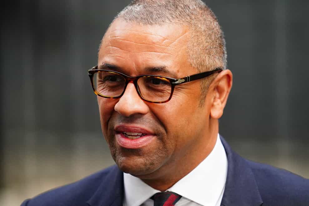 Foreign Secretary James Cleverly will join the Prime Minister in New York this week (PA)