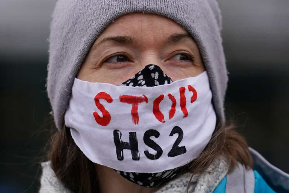 A High Court judge has granted an injunction to block protests against HS2 (PA)