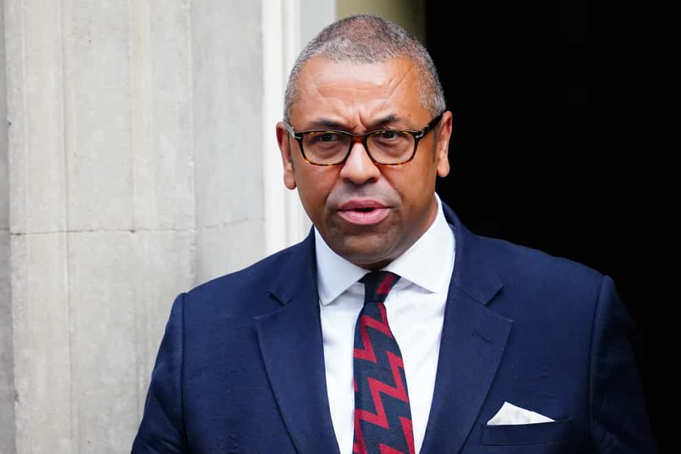 Foreign Secretary James Cleverly will speak at a UN Security Council meeting (Victoria Jones/PA)