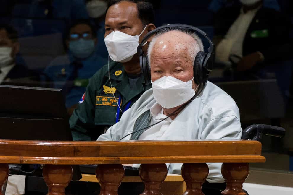 Cambodia’s UN-backed Khmer Rouge tribunal has rejected the genocide conviction appeal by the communist group’s last surviving leader in what is expected to be the special court’s final session (Nhet Sok Heng/Extraordinary Chambers in the Courts of Cambodia/AP)