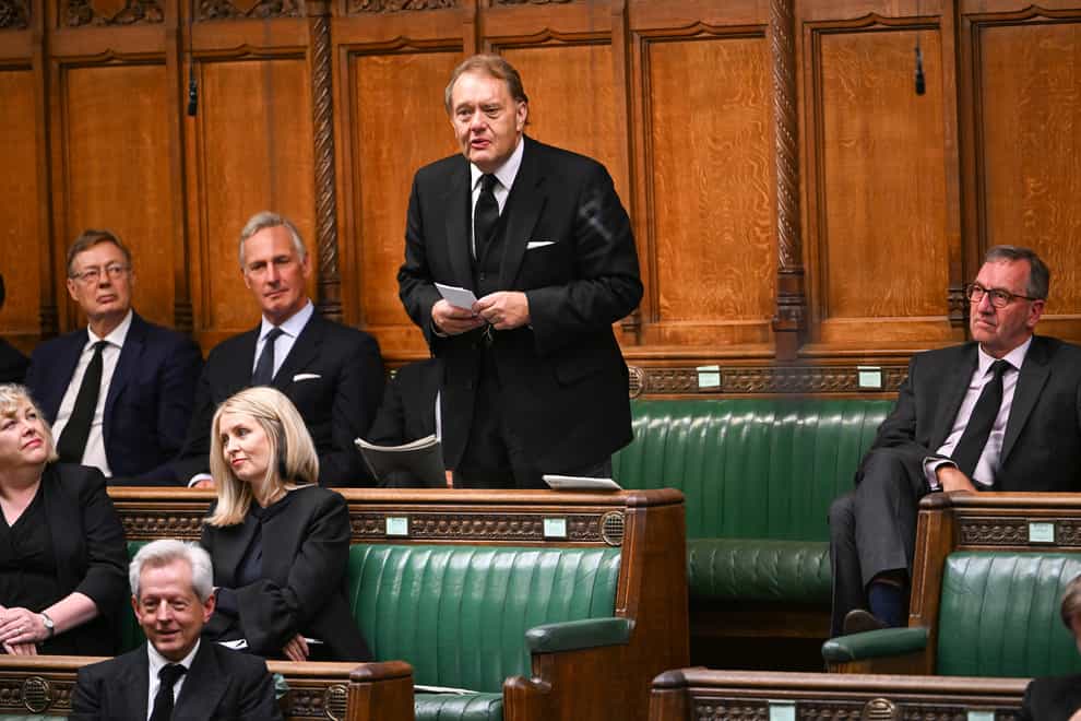 Sir John Hayes giving his tribute to Queen Elizabeth II in the House of Commons. Picture date: Friday September 9, 2022 (UK Parliament/Andy Bailey/PA)